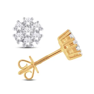 10 Karat Yellow Gold 0.50 Carat Diamond Fashion Earrings-0126841-YG