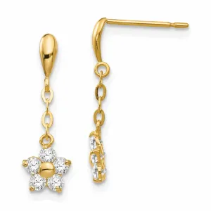 14k Madi K Flower Dangle Post Earrings