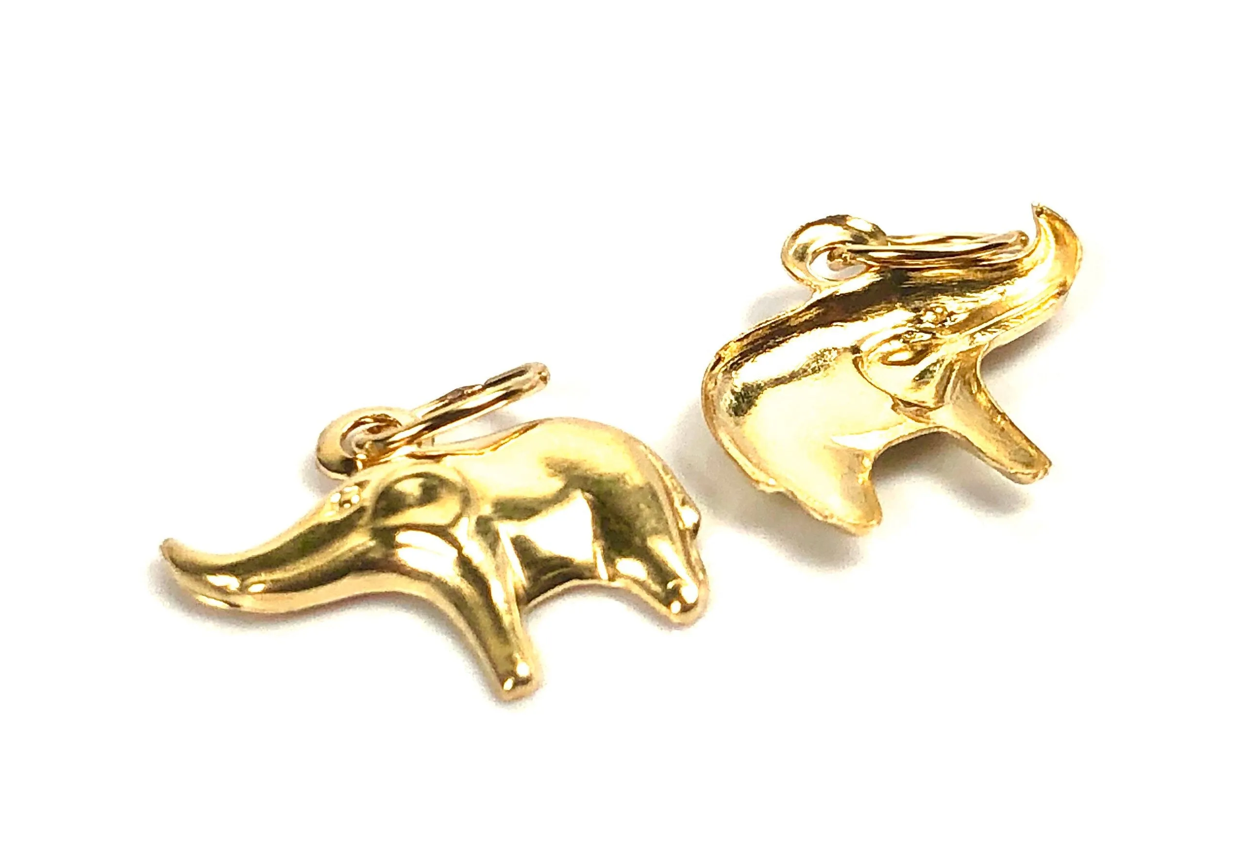 14KGF elephant charm , 14K gold filled , Sku #1171-C