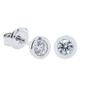 18ct White Gold .25ct Diamond Stud Earrings