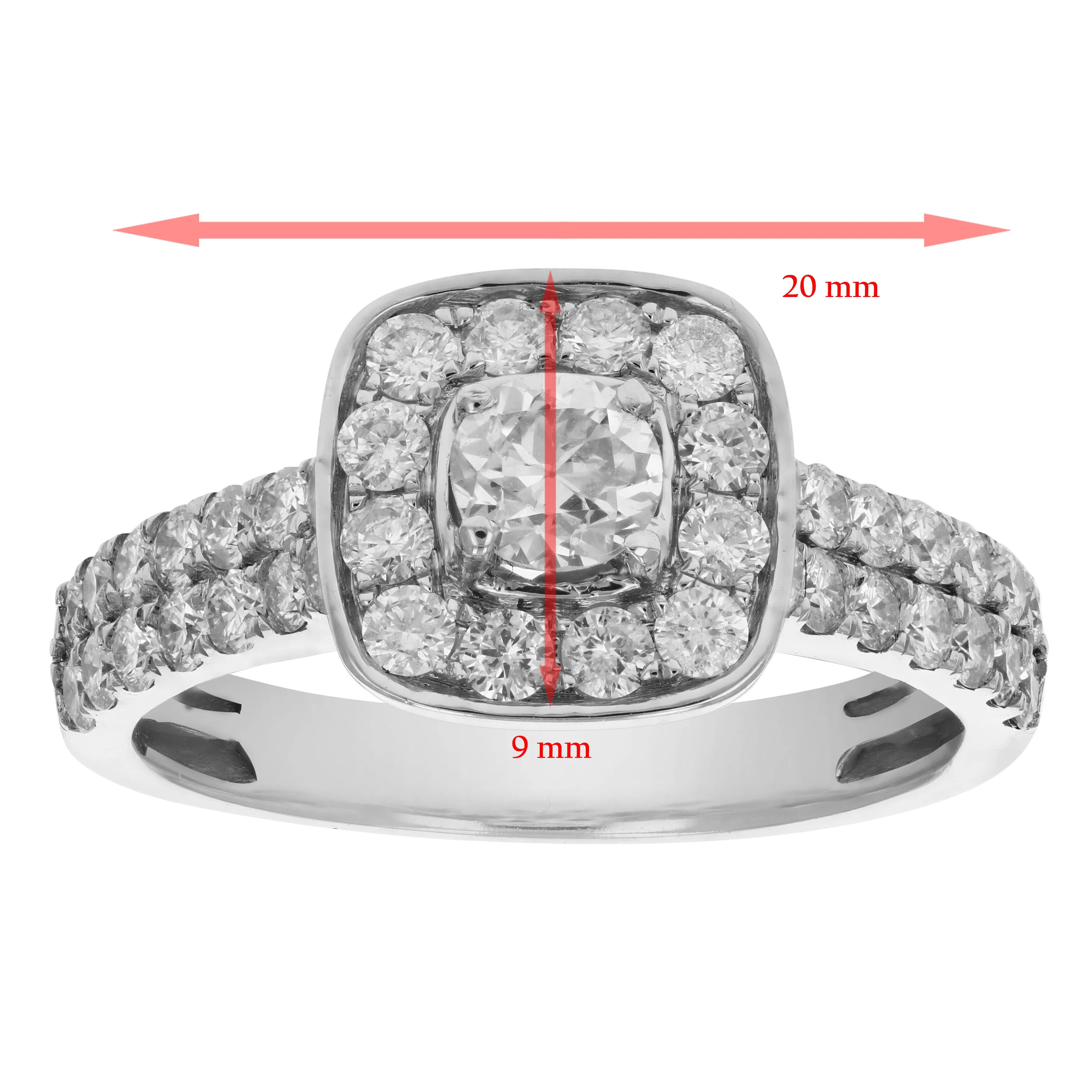 2 cttw Diamond Wedding & Engagement Rings Set