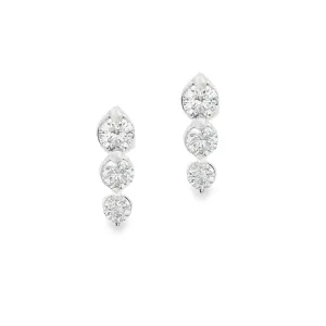 .21ct 14k White Gold Diamond Stud Earrings