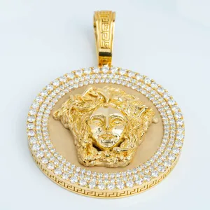 6.73 CTW Diamond Versace Round Medallion