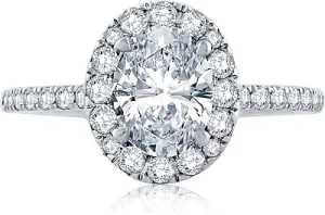 A.Jaffe Pave Diamond Engagement Ring Setting