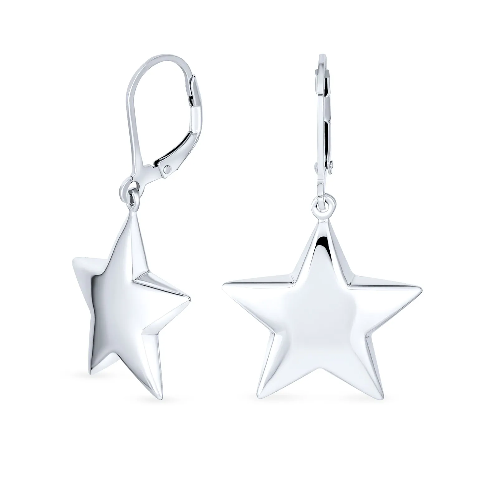 American Patriotic Celestial Rock Star Jewelry Set with Star Dangle Earrings