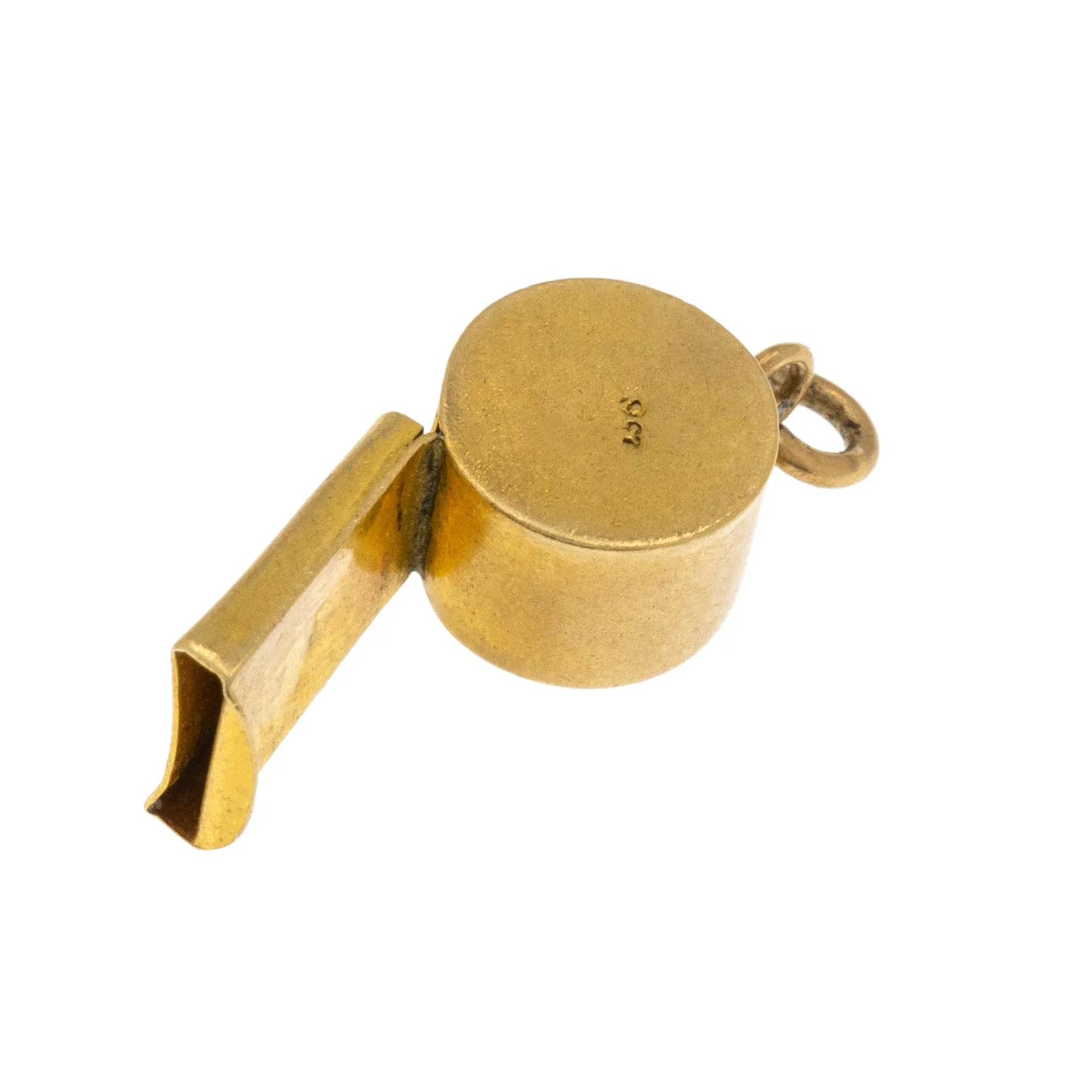 Antique 9ct Gold Whistle Charm