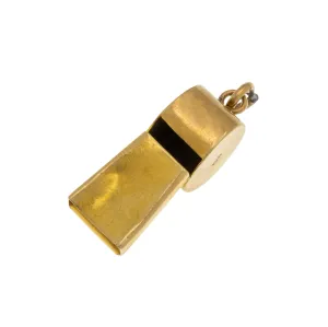 Antique 9ct Gold Whistle Charm