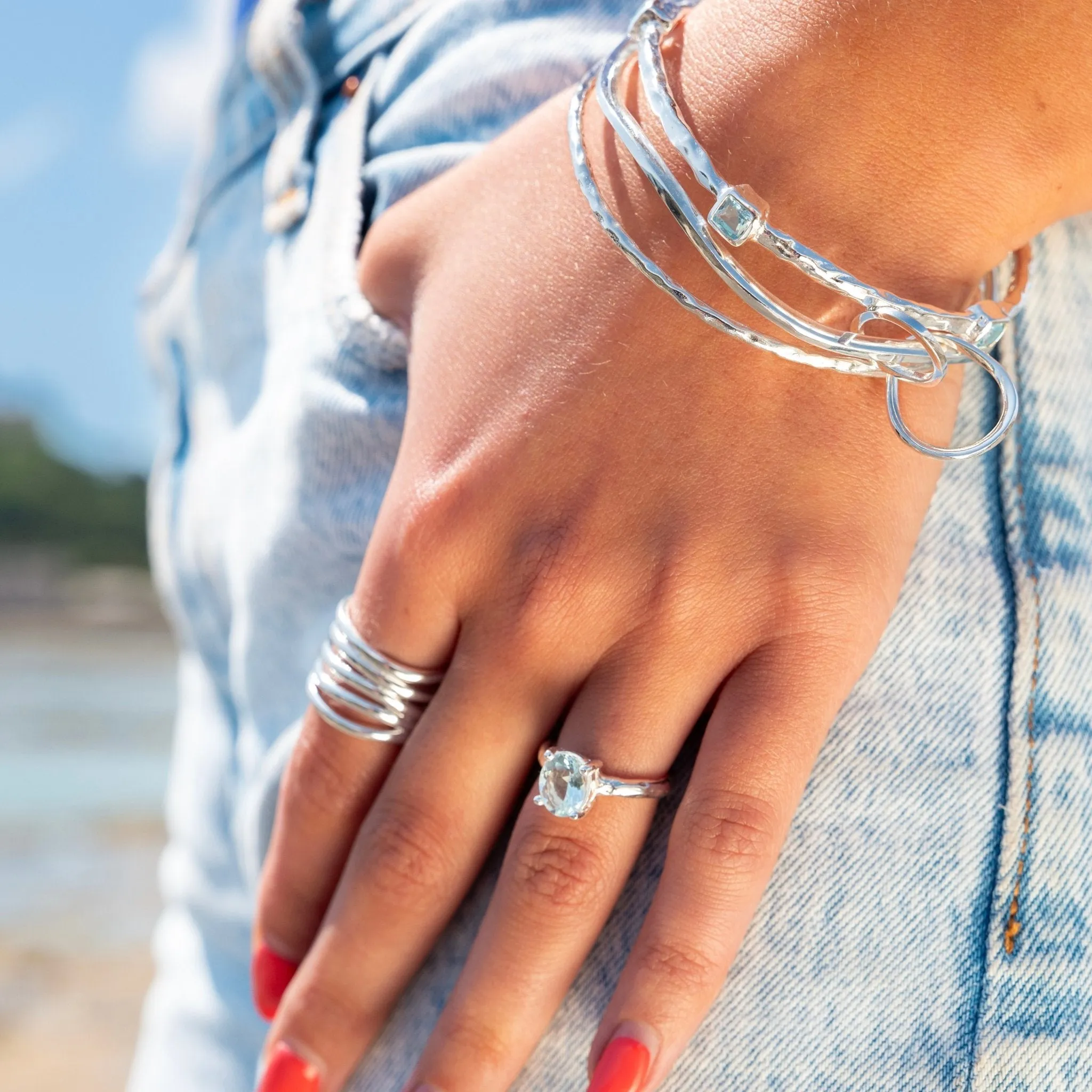 Aquamarine Cove Ring