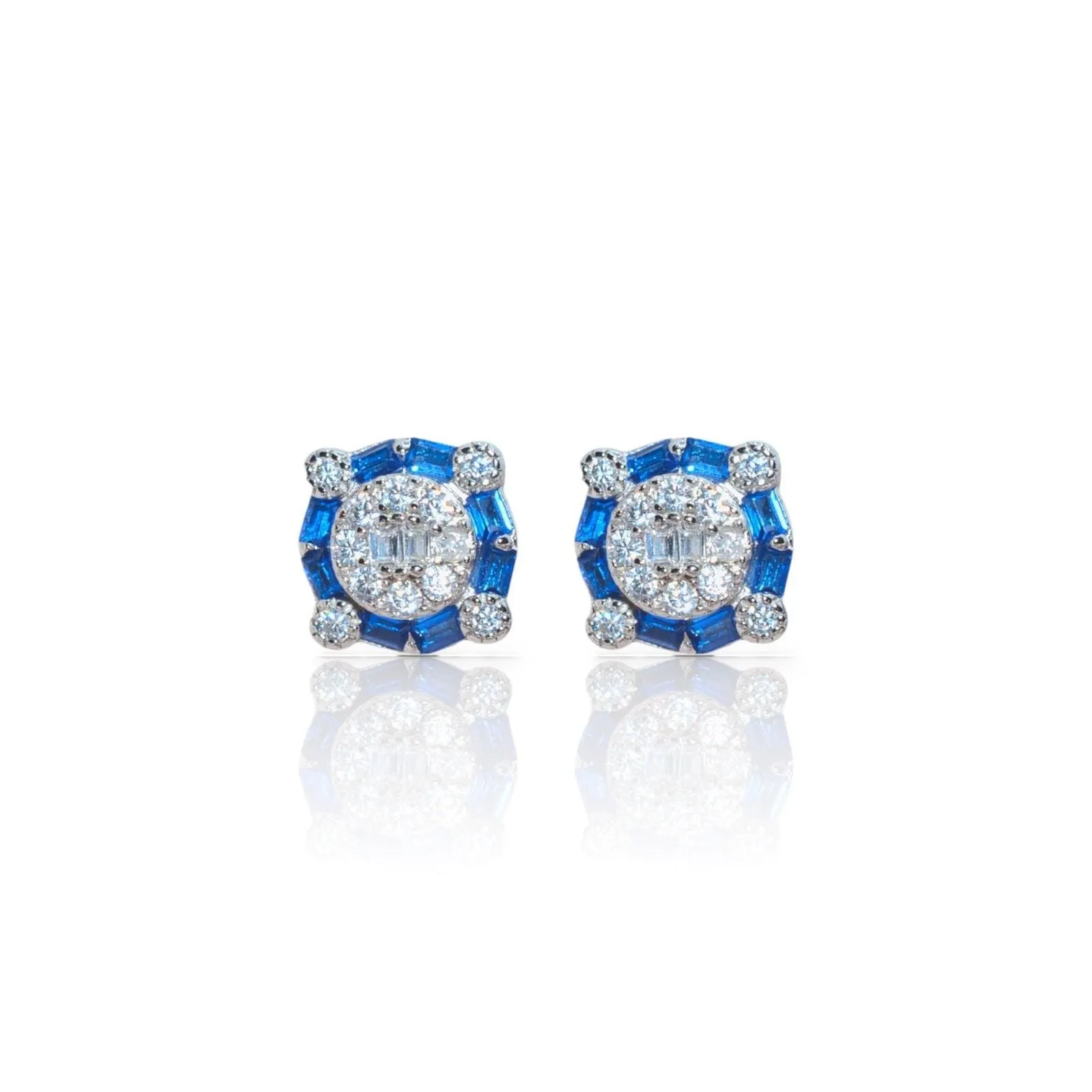 Azure Sparkle Studs