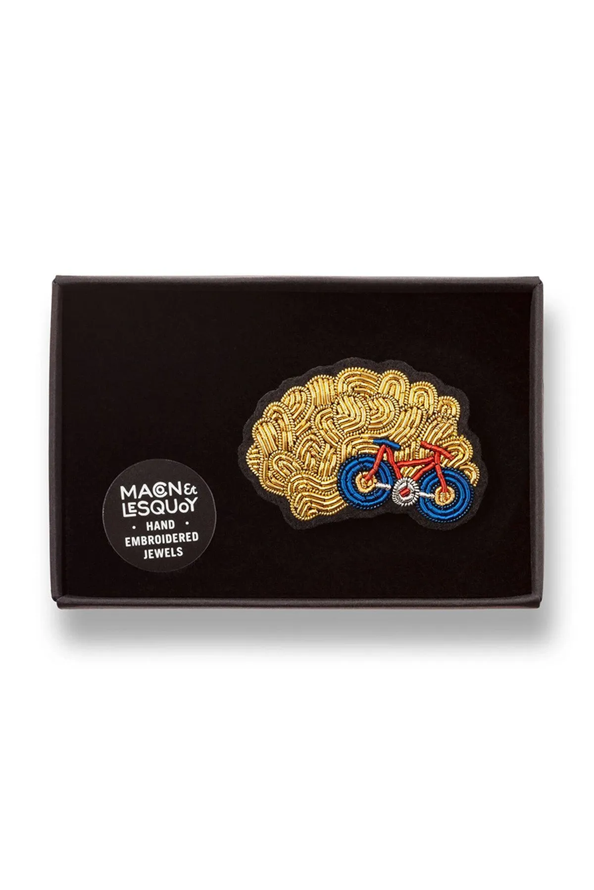 Cerebral Cycling Brooch