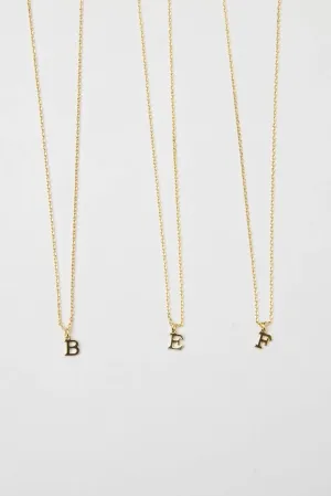 Dainty Love Initial Necklace