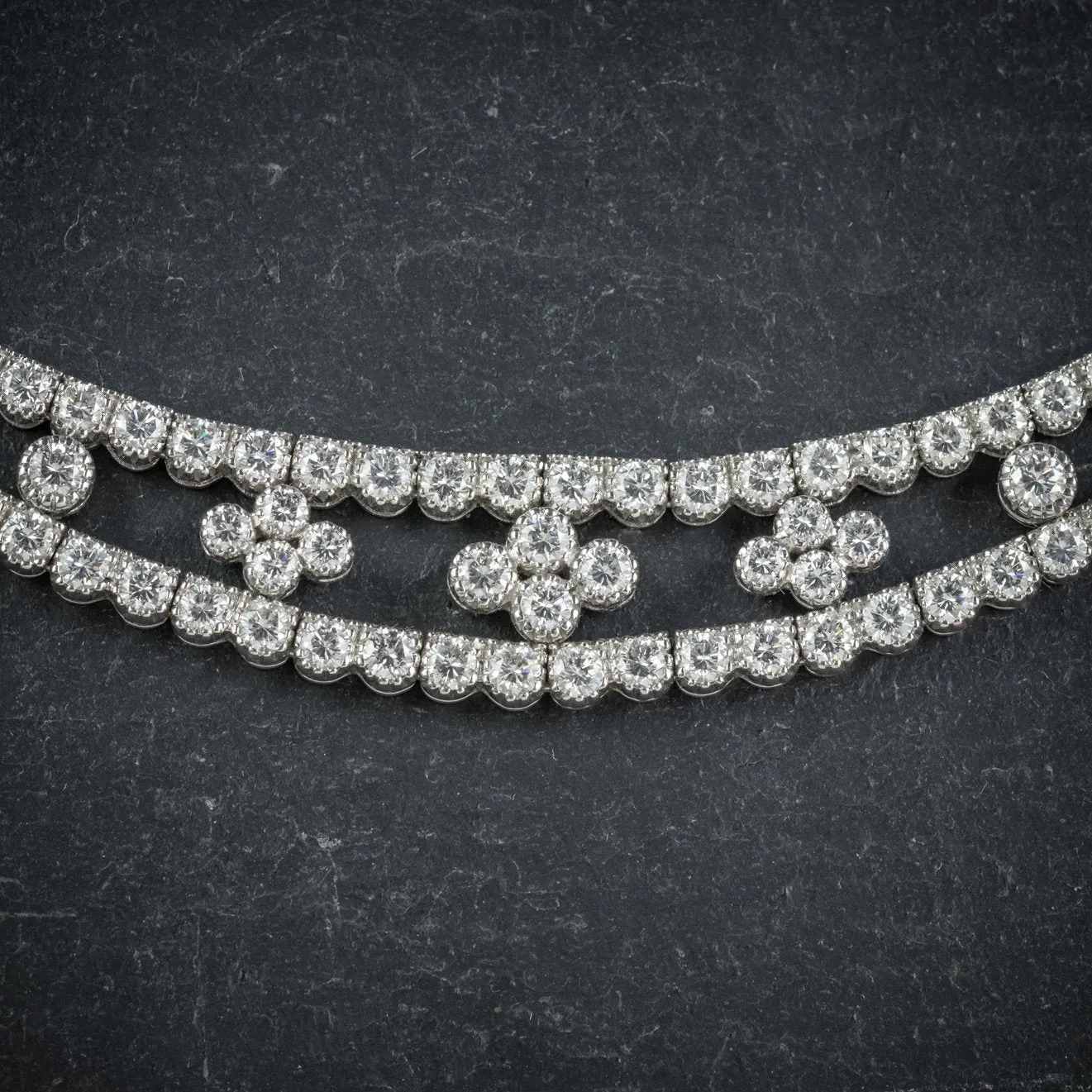 Diamond Necklace 18Ct White Gold