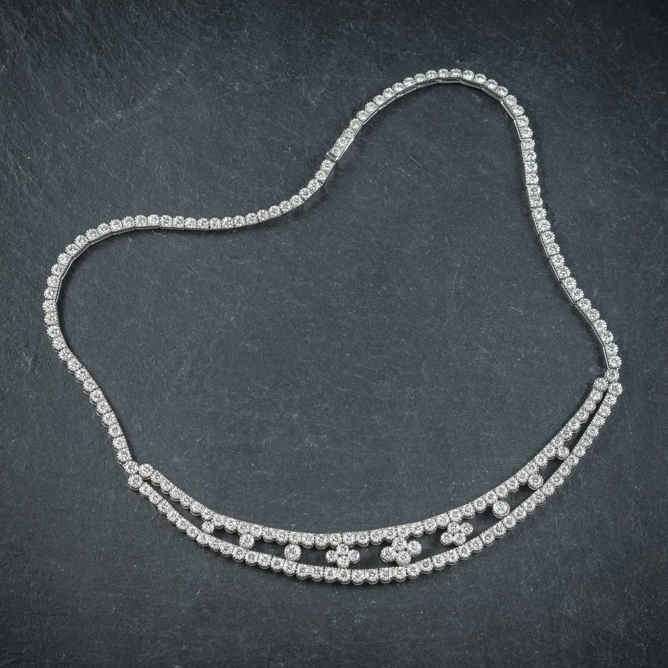 Diamond Necklace 18Ct White Gold