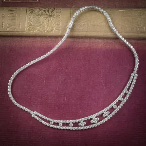 Diamond Necklace 18Ct White Gold