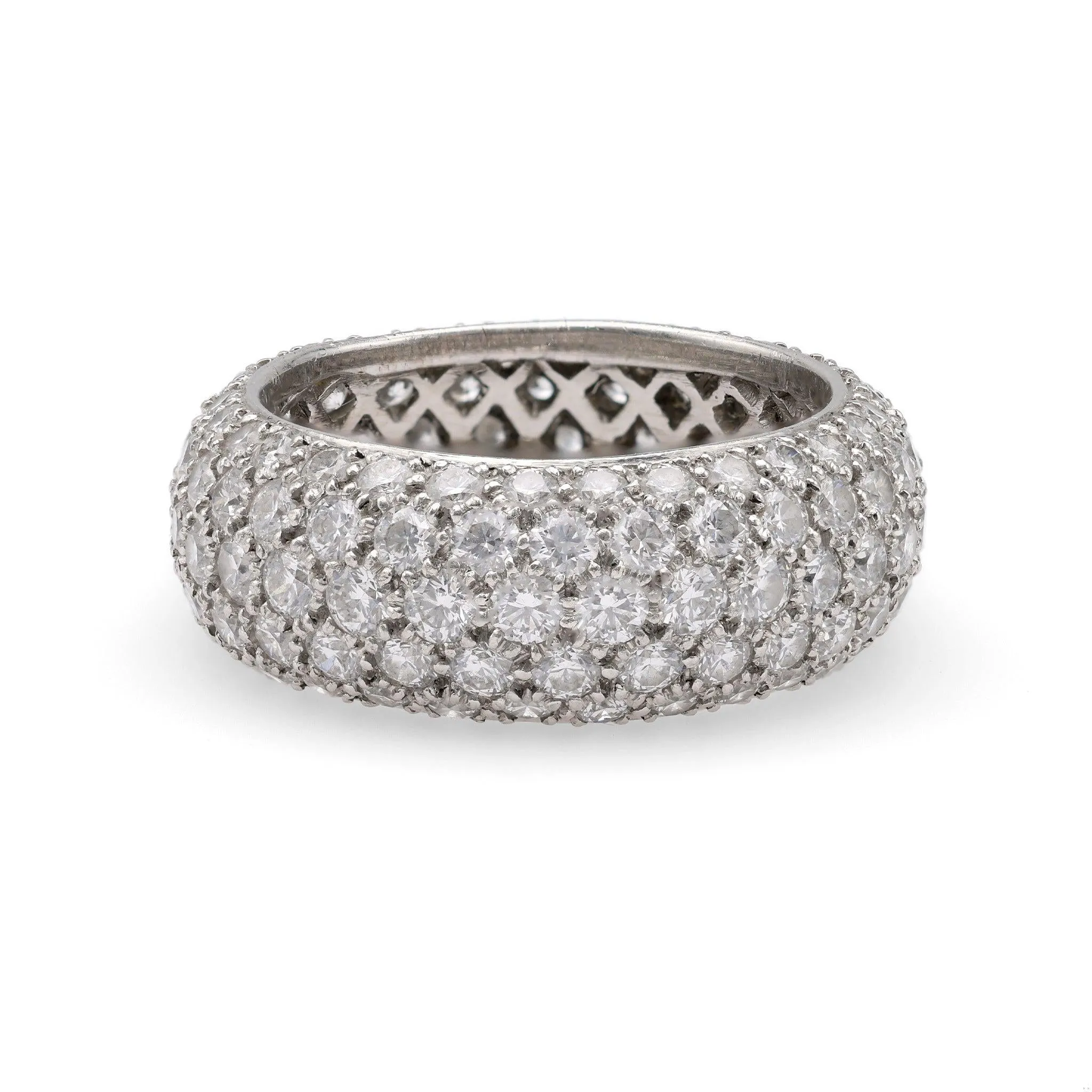 Diamond Platinum Eternity Band