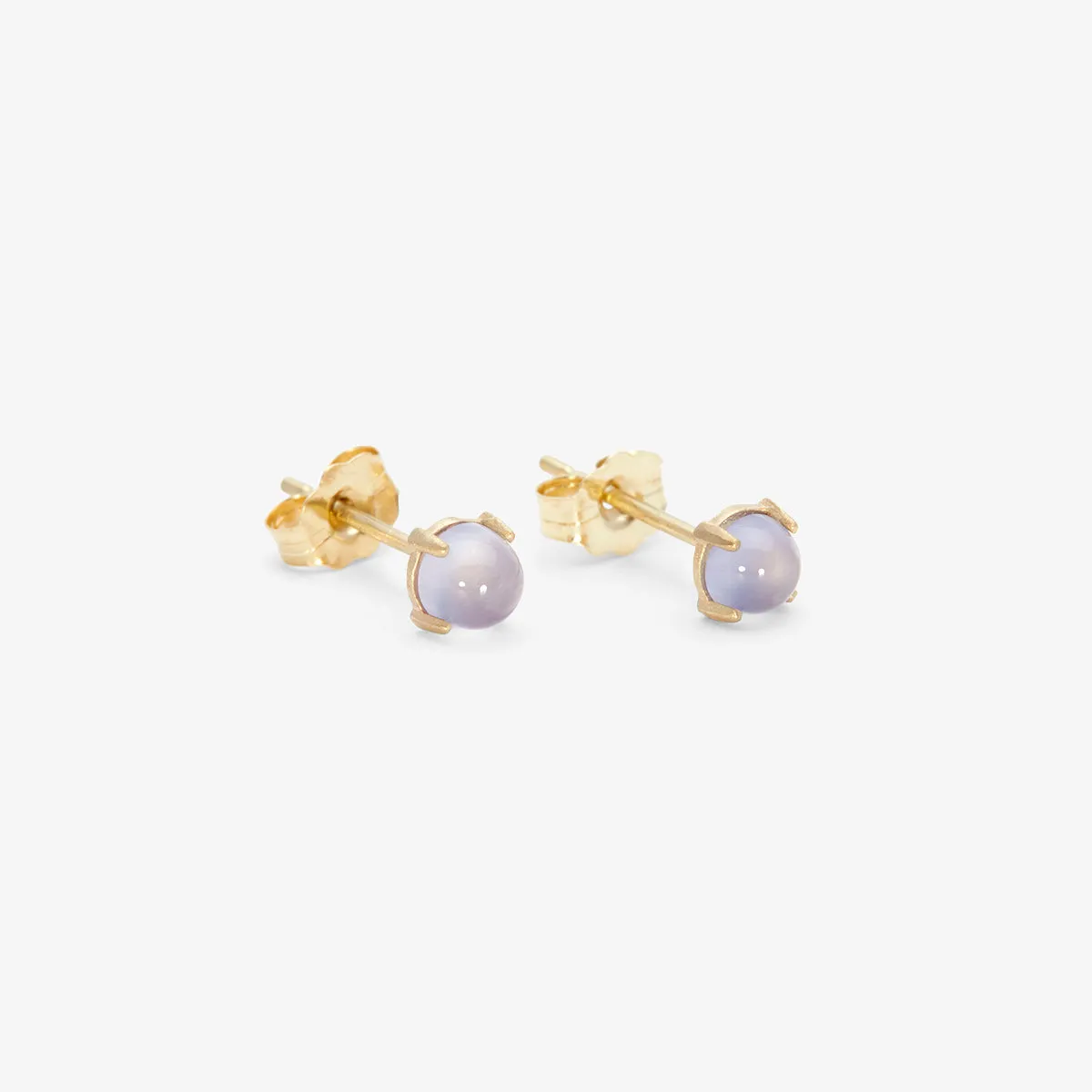 E7904BC | Blue Chalcedony Wisp Studs