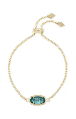 Elaina Delicate Chain Bracelet Gold London Blue