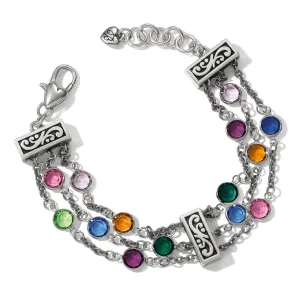 Elora Gems Tri Strand Bracelet