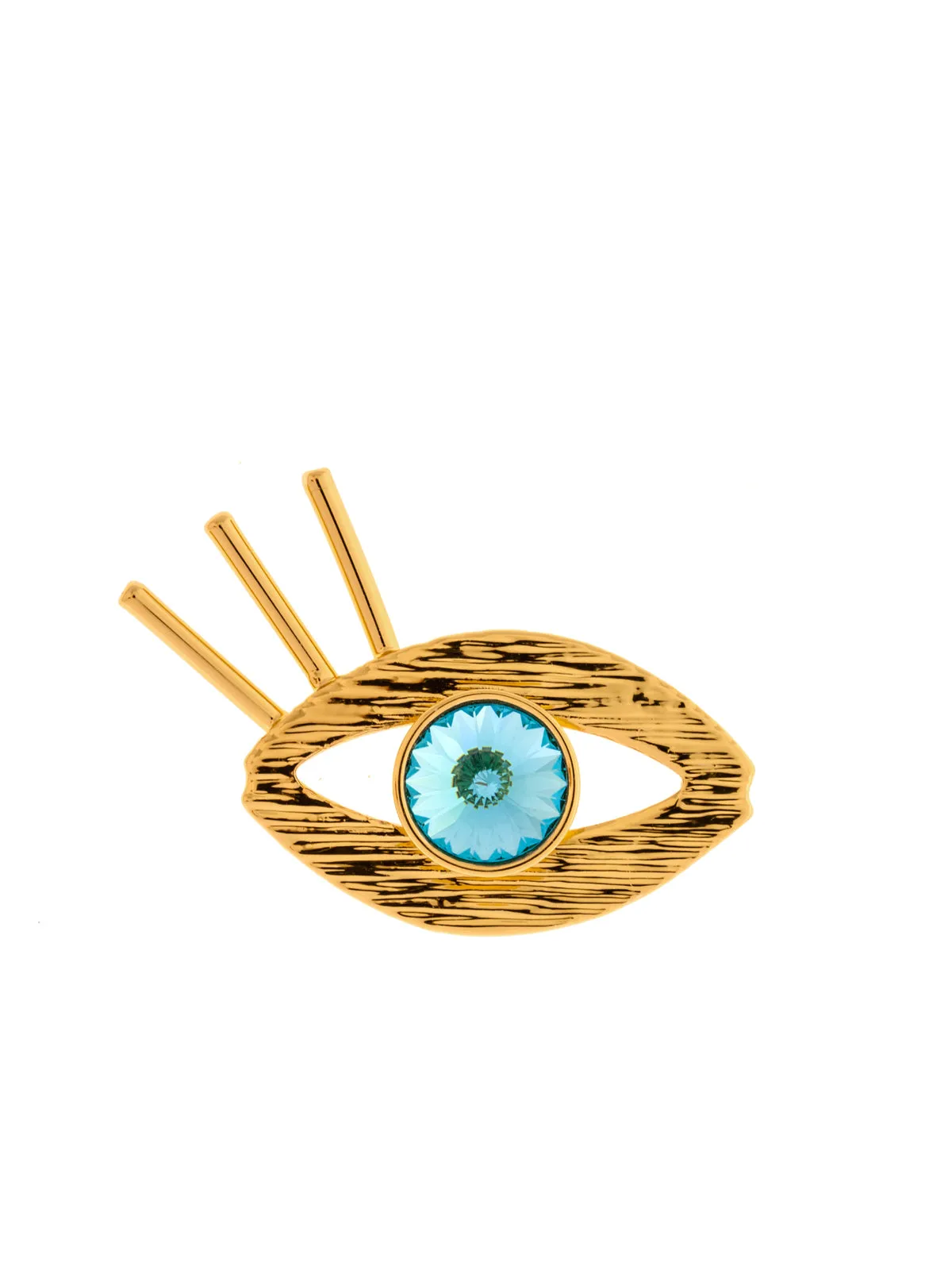 Eye Gold Plated Brass Pin