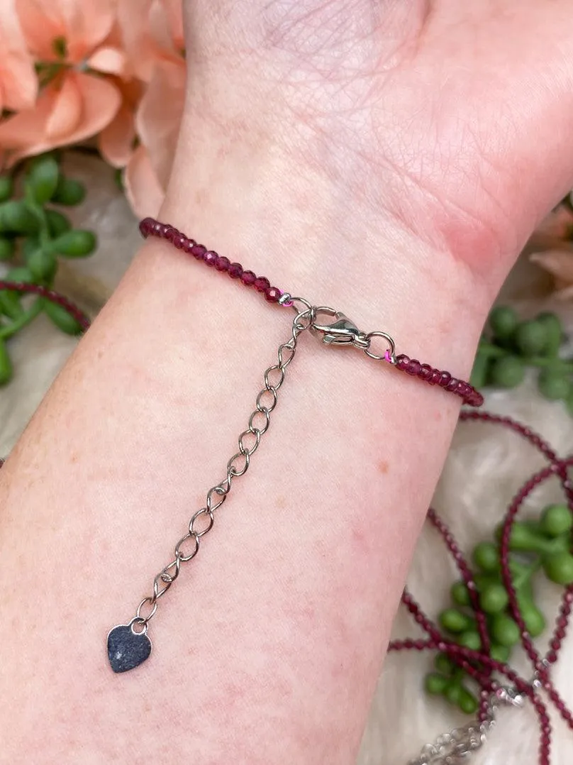 Faceted Garnet Bracelet