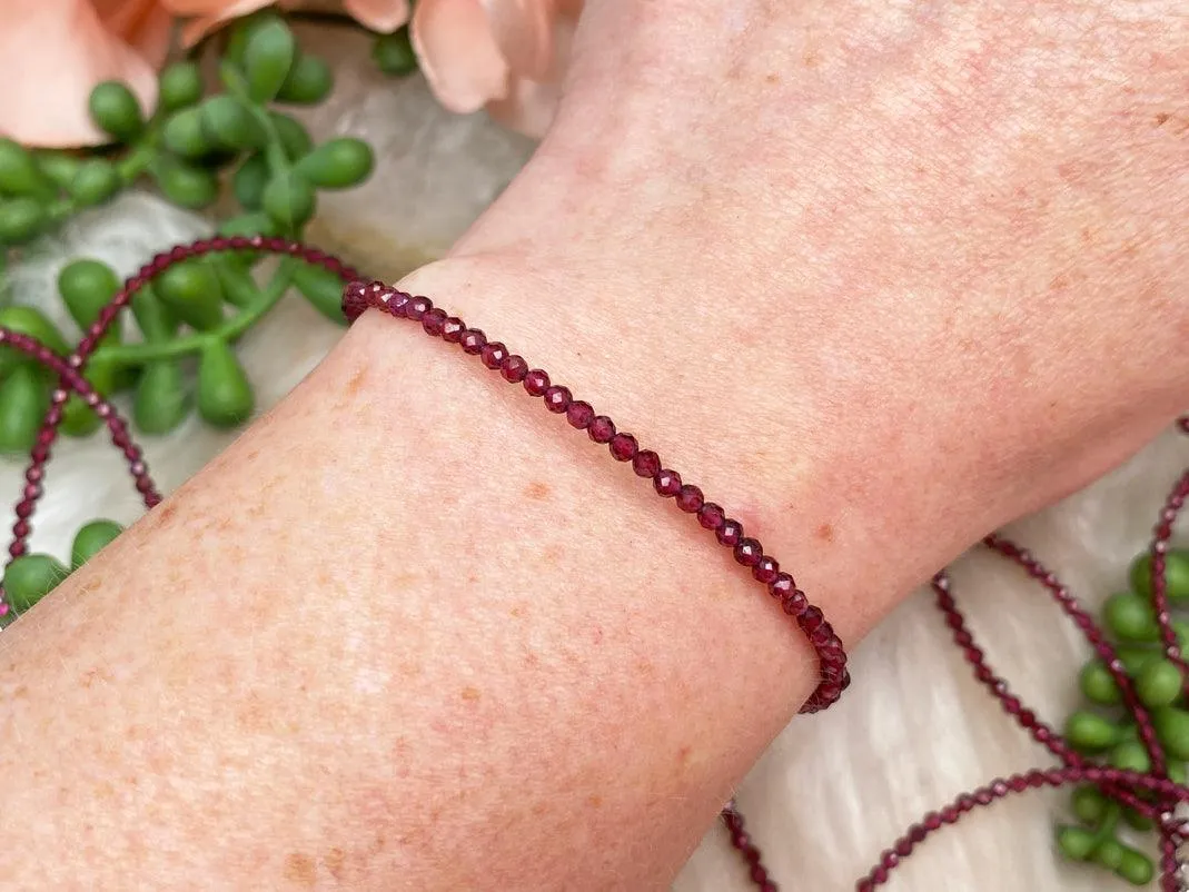 Faceted Garnet Bracelet