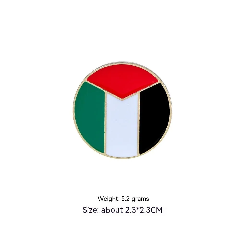 Fashion Simple Free Palestine Flag Brooch