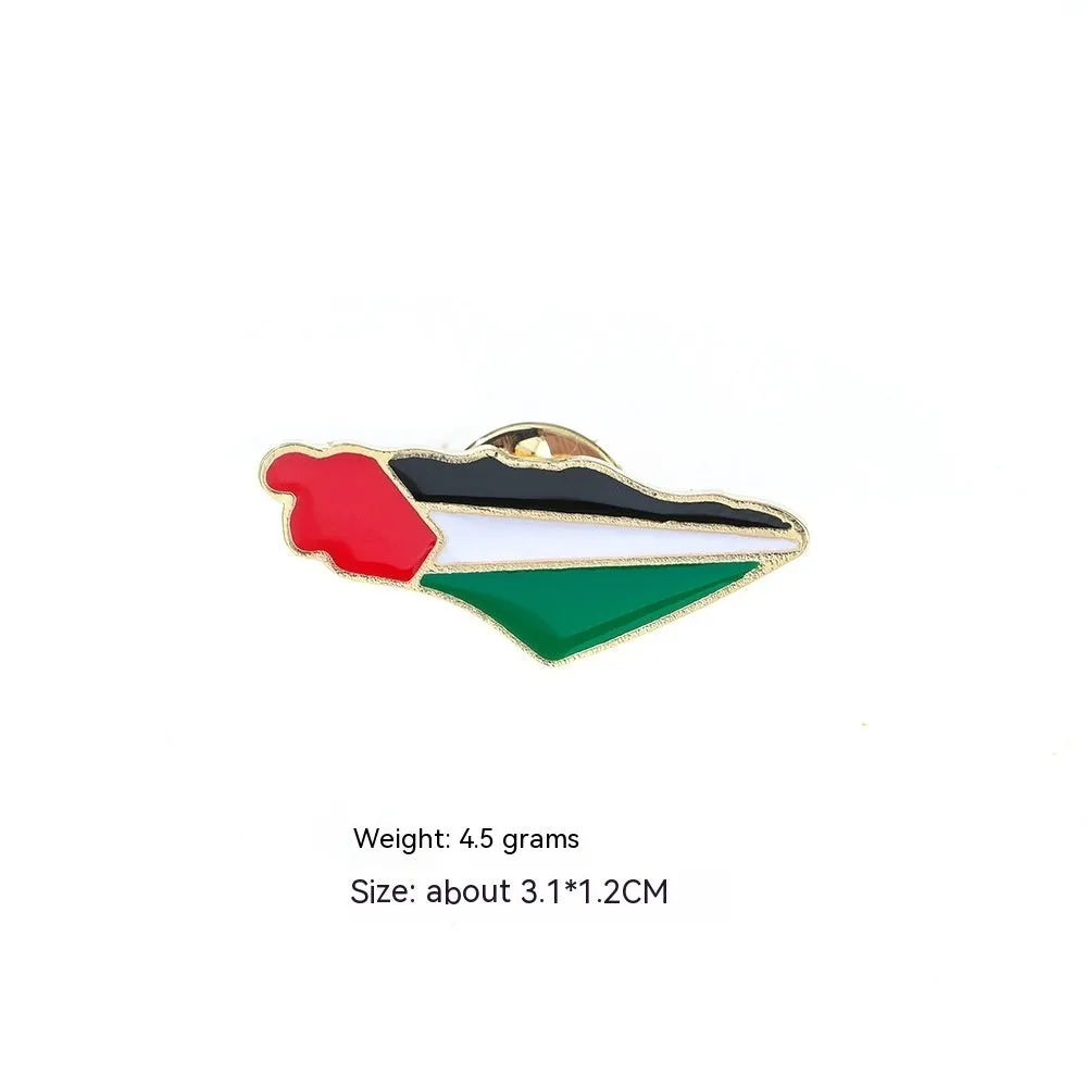 Fashion Simple Free Palestine Flag Brooch