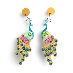 Gold Peacock 🦚 - earrings