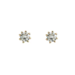 Golden Vintage Diamond Studs