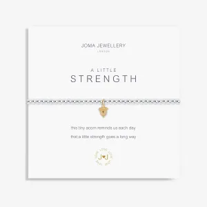 Joma Jewellery Silver A Little 'Strength' Acorn Bracelet