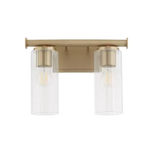 Juniper 2 Light Vanity - Aged Brass