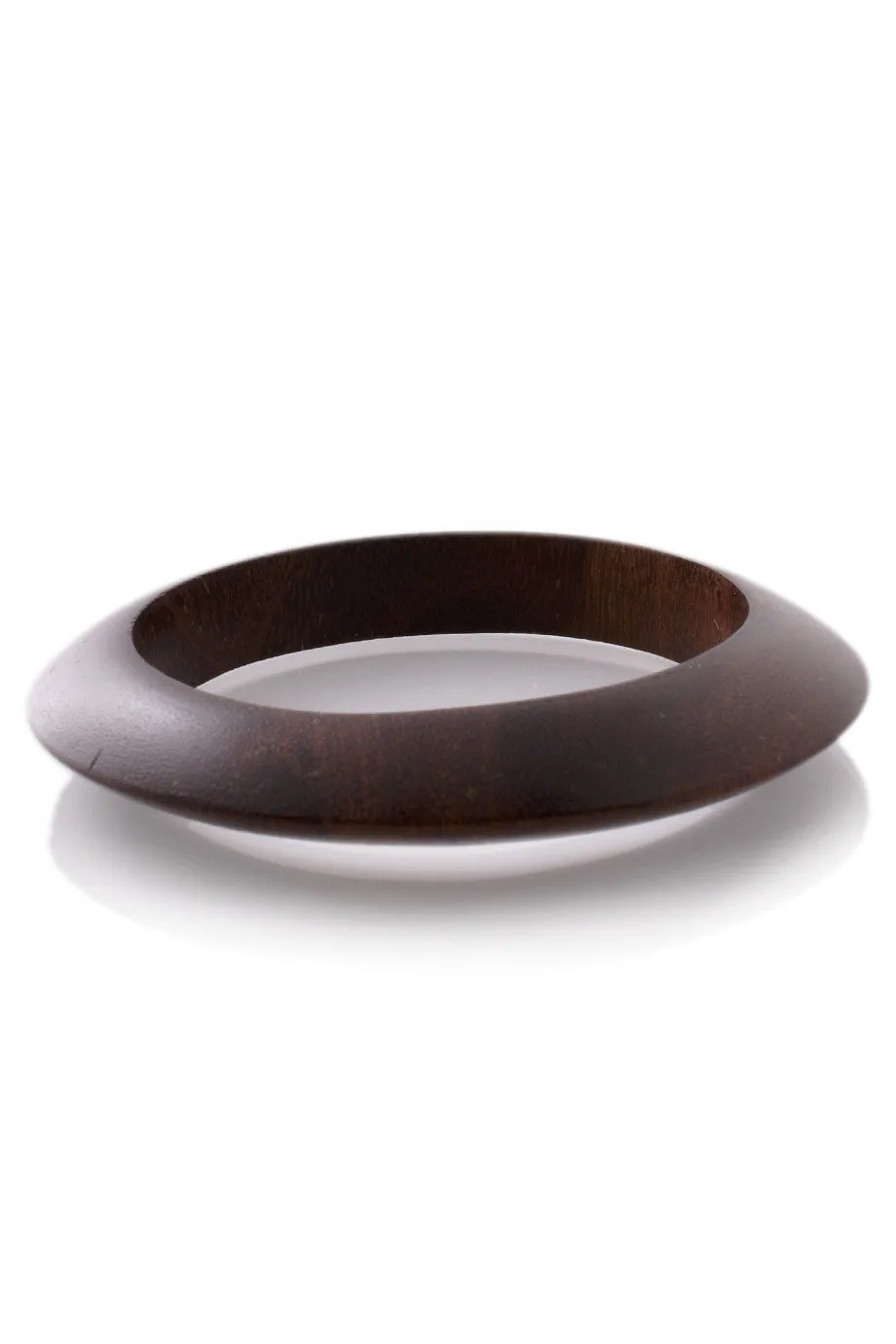 KENNETH JAY LANE Knife Edge Shape Dark Wood Bangle