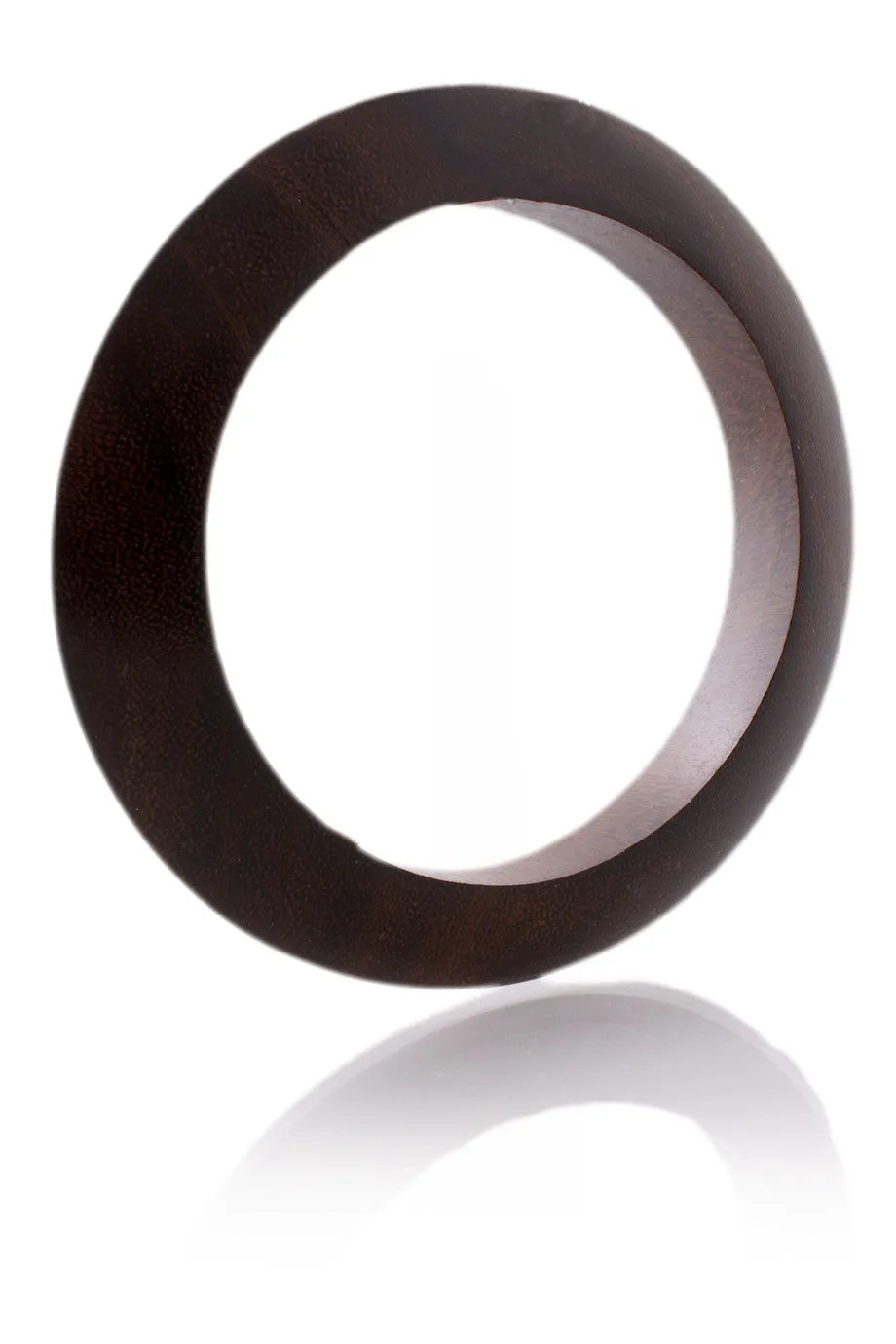 KENNETH JAY LANE Knife Edge Shape Dark Wood Bangle