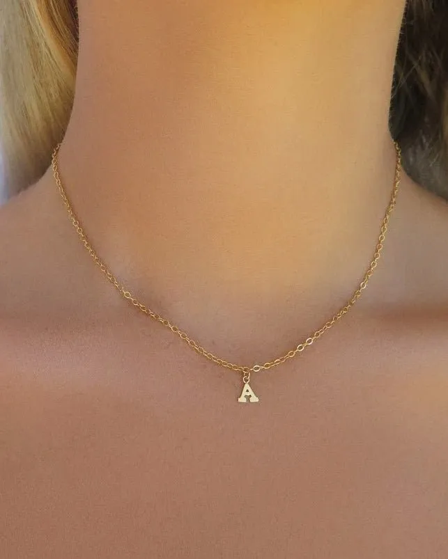 Letter Pendant Necklace