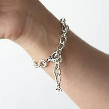 Link Bracelet Moon and Back - Silver