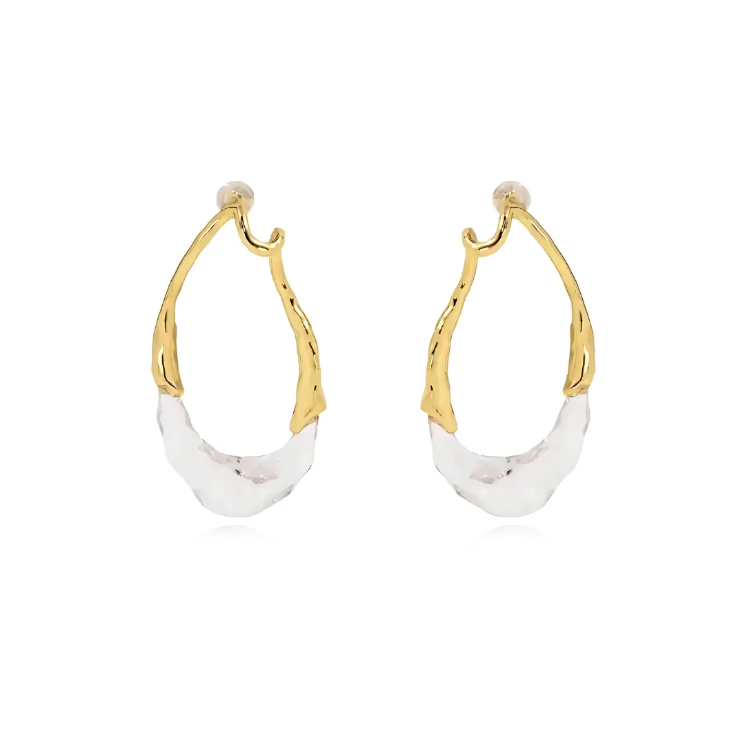 Lyric Two-Tone Earring