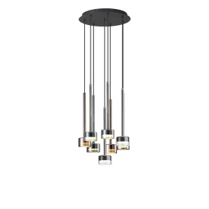 Mantra M7881 Tonic 8 Light Round Pendant Black/Chrome/Bronze/Copper