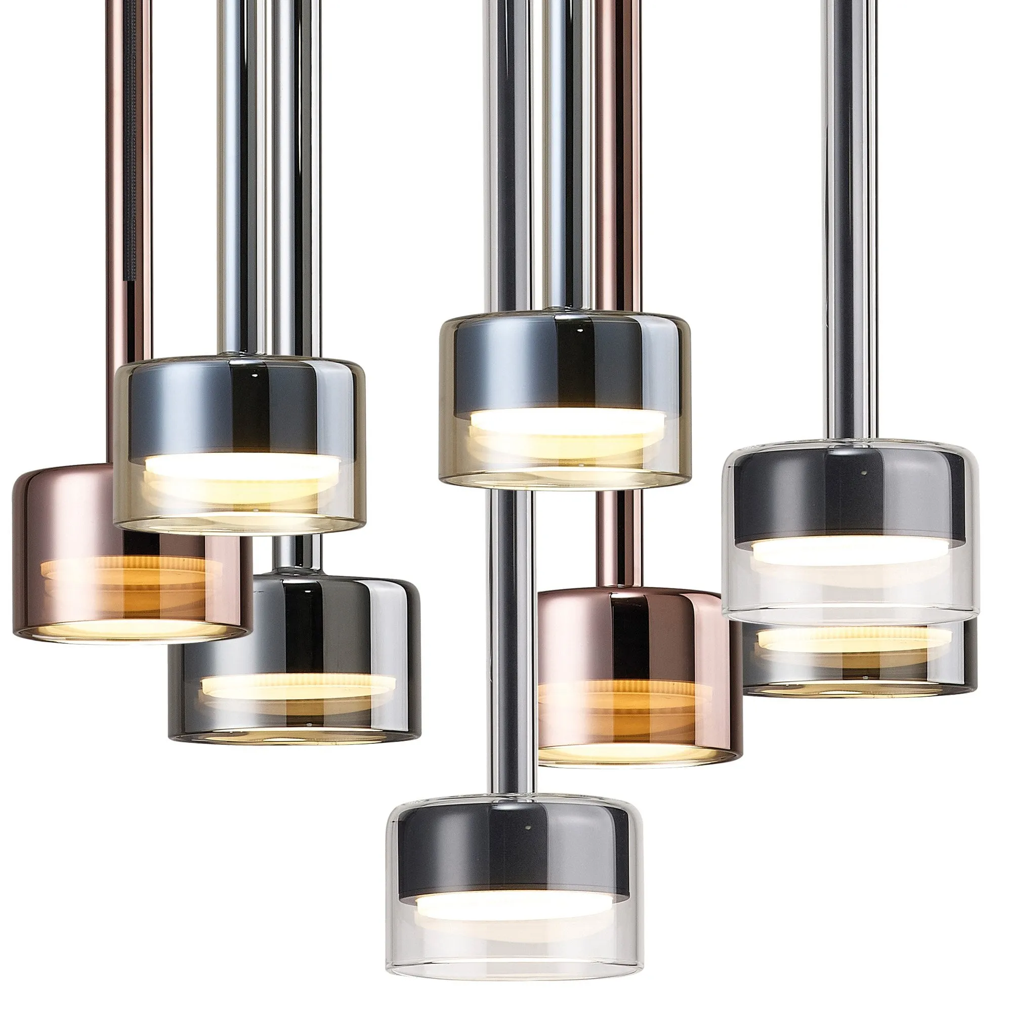 Mantra M7881 Tonic 8 Light Round Pendant Black/Chrome/Bronze/Copper