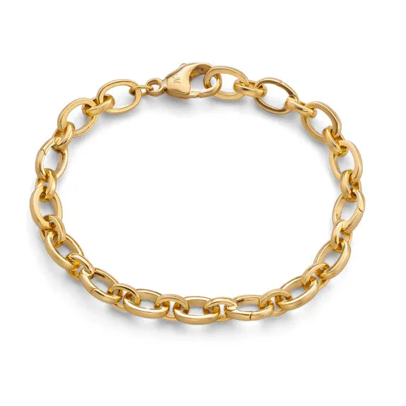 Monica Rich Kosann 18K Yellow Gold Audrey Hinged Charm Bracelet