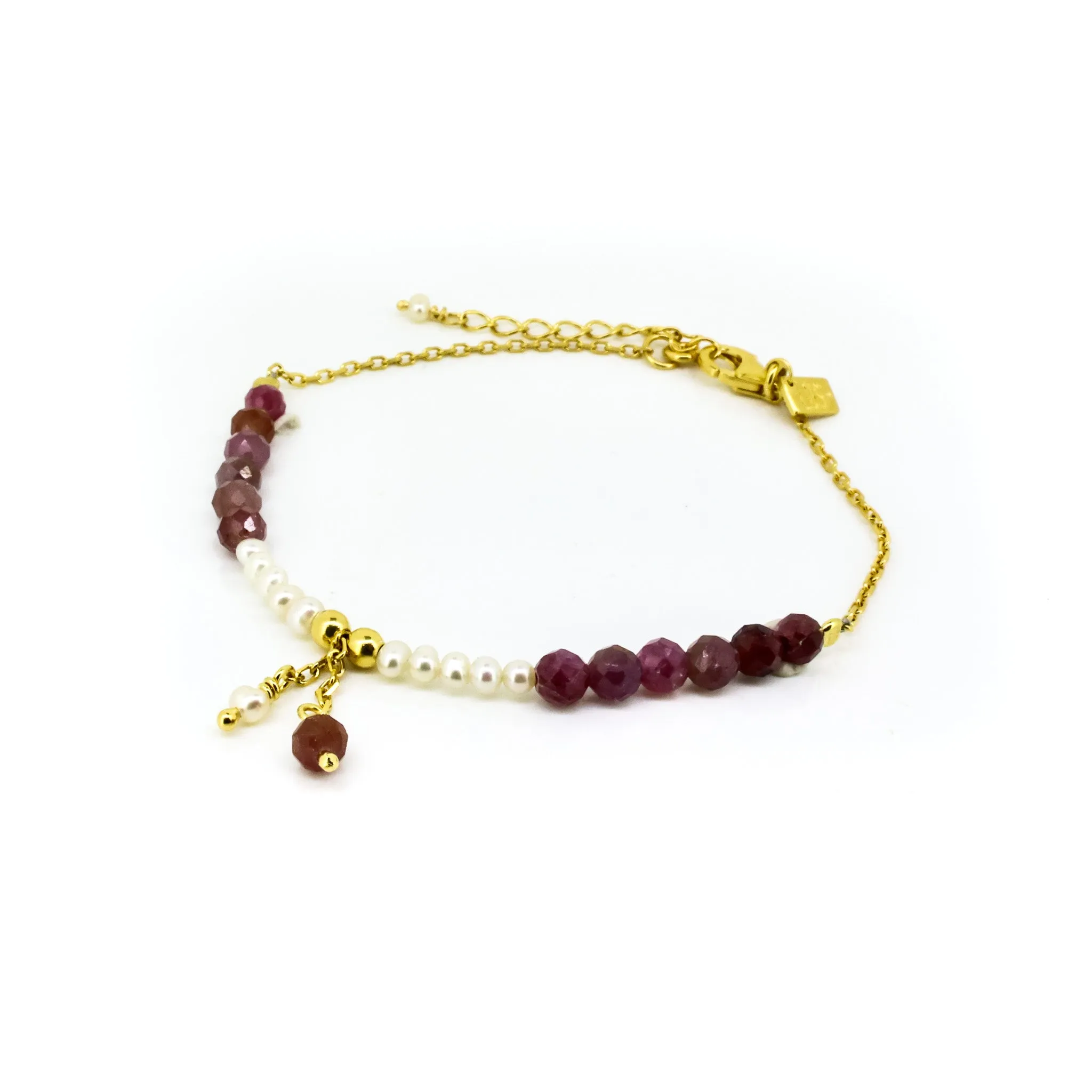 Ocean Spell Bracelet Ruby Gold