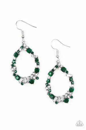 Paparazzi Earring ~ Crushing Couture - Green