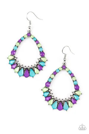 Paparazzi Earring ~ Crystal Waters - Multi