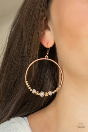 Paparazzi Earring ~ Dancing Radiance - Copper