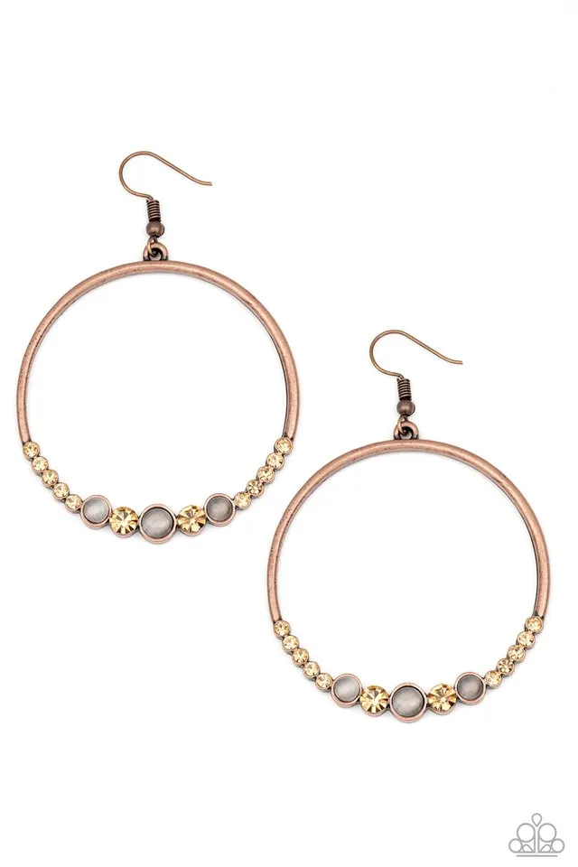 Paparazzi Earring ~ Dancing Radiance - Copper