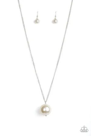 Paparazzi Necklace ~ The Grand Baller - White