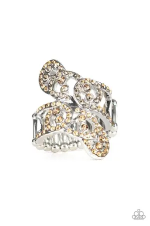 Paparazzi Ring ~ Diamond Dizzy - Brown