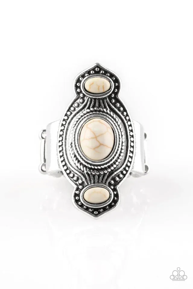 Paparazzi Ring ~ Dune Drifter - White