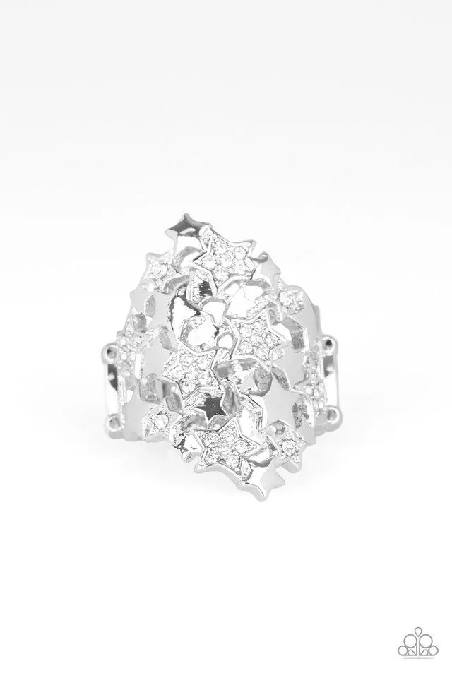 Paparazzi Ring ~ Star-tacular, Star-tacular - White