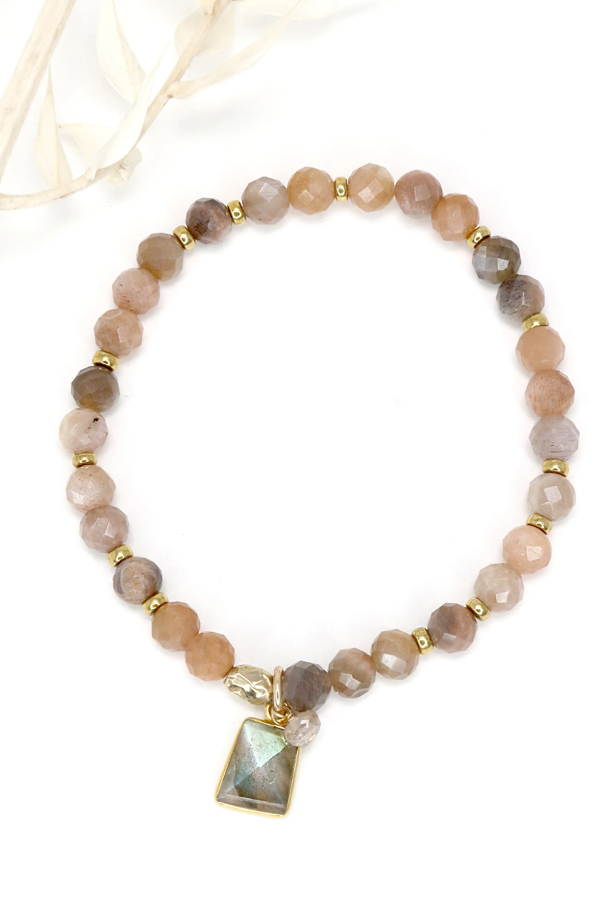 Peach Moonstone Tuscana Bracelet