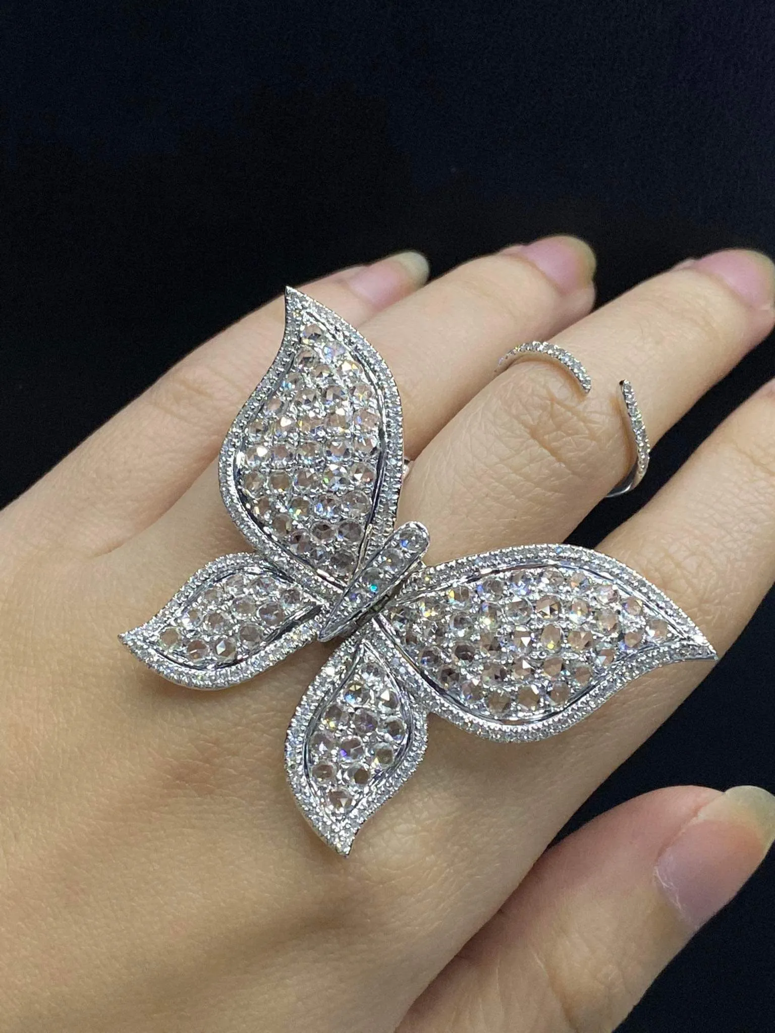 PREORDER | Butterfly Deco Diamantes Diamond Ring 14kt